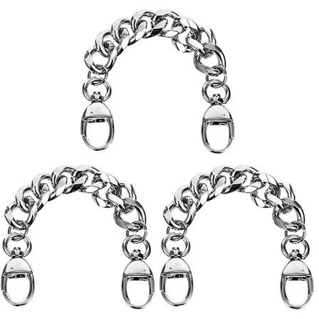 3 kpl Muodikkaat Metalliset Laukkuketjut DIY Naisten Laukkuketjujen Vaihto Laukkuvarusteet 3 kpl 20X1.8X0.2CM 3 pcs 20X1.8X0.2CM