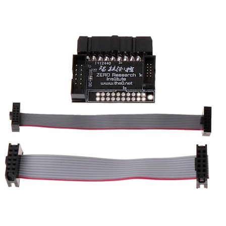 Adapterkort med platt bandkabel 10-pin 2.0mm & 1.27mm Pitch 20-pin 2.54 Pitch JTAG-gränssnitt Används för industri