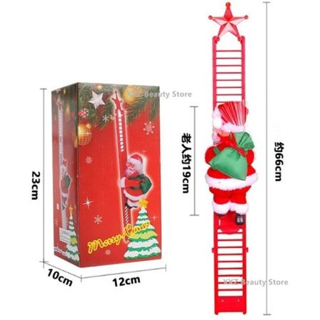 Elektrisk klatring stige musikk nissen jule pynt pynt