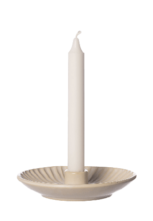 ERNST Ljuslykta Ljuslyktor & ljushållare Vit 16x3,5 cm