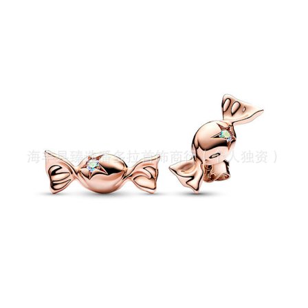 Hvide kobberbelagte sølv stedmoderblomst blå sommerfugl rosaguld sol og måne øreringe øreringe gave