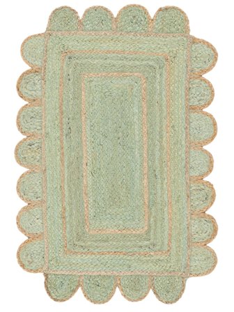 Innen-/Outdoor-Teppich Mia Grün/Beige Klein