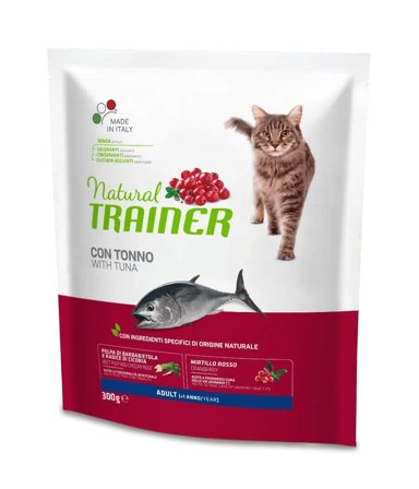 Natural Trainer Crocchette Al Tonno Per Gatti Adulti Sacco 300g