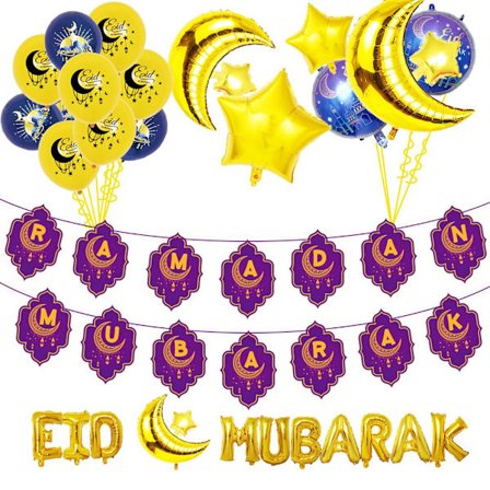 Ballonger för Eid Mubarak