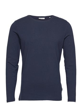 Theo Ls T-Shirt T-Langærmet Skjorte Blå Casual Friday
