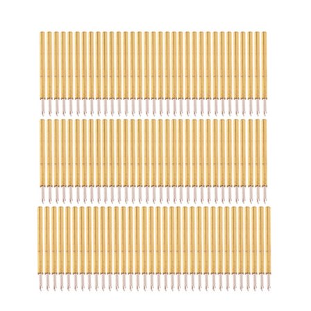 100 stykker fjedertryktestprobe Pogo- stifter P75-B1 nålrør Dia 1,02 mm