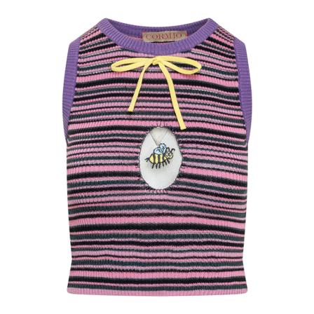 Cormio Sleeveless Tops Pink, Dame