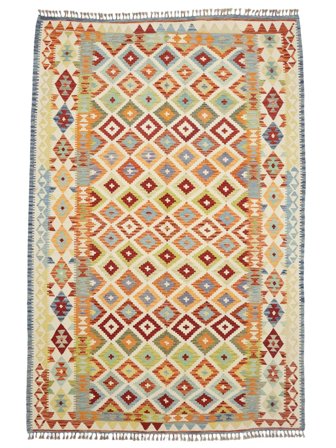 Kilim Afghan Old Style Rug 206X310 Wool