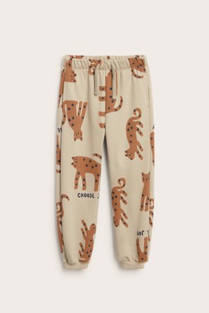 Kappahl | Mönstrade mjukisbyxor Beige 122/128 | Beige