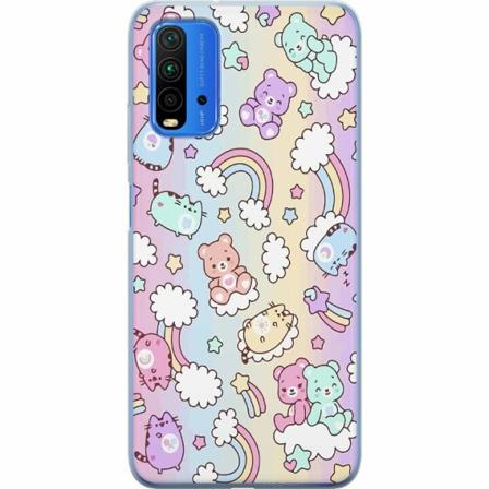 Xiaomi Redmi Note 9 4g Genomskinligt Skal Kawaii