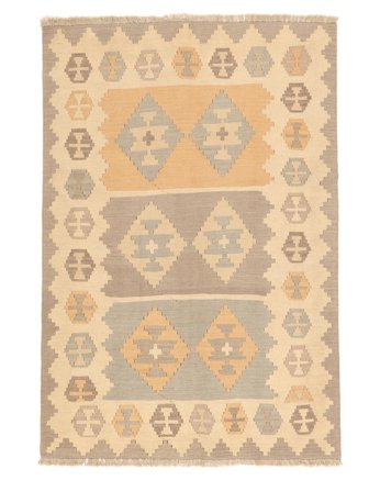 Ljus Nomad Kelim Matta Handvävd 121X176 Orange/Beige Persien