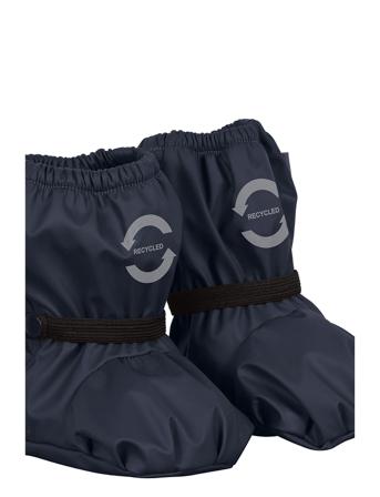 Pu Rain Footies W. Fleece Recycled Shoes Rubberboots Low Rubberboots Unlined Rubberboots Blå Mikk-Line