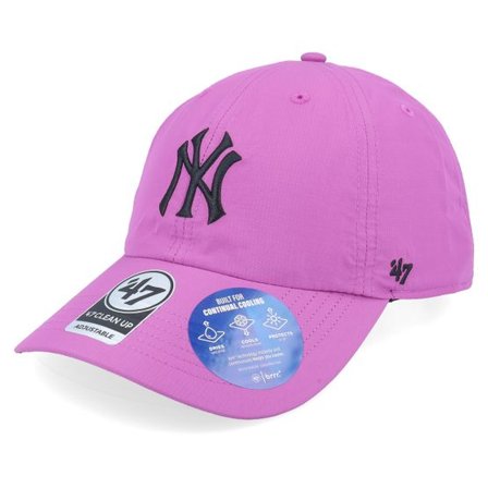 47 Brand - MLB Lila unconstructed Keps - New York Yankees MLB 47 Clean Up Hyper Violet Dad Cap @ Hatstore