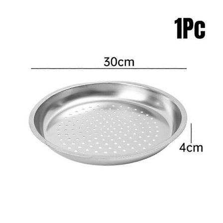 28/30/32/34cm Dumplings Fisk Ångkokare Rostfritt Stål Kök Wok Hållbar Ångbricka