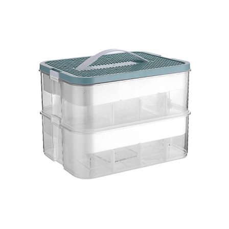 B Byggklossar Leksaker Förvaringslåda med Lock Tegelformade Plast Barnlådor Behållare Diverse Stapelbar Organizer