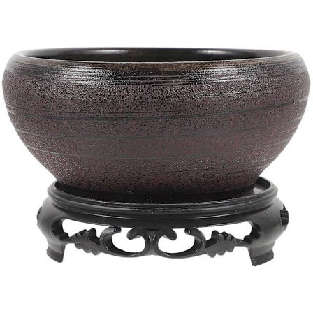 1 sett keramisk hydroponisk plantekasse, påskeliljepotte, blomsterpotte og vannliljepotte med base