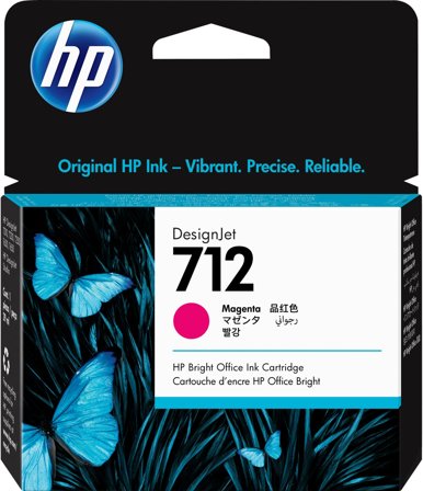 HP 712 29 ml magenta DesignJet-bläckpatron, 193905352821