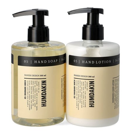 HUMDAKIN 05 Hand Care Kit 300 ml x 2 Rhubarb & Birch, Skincare, Håndpleje, Håndsæbe