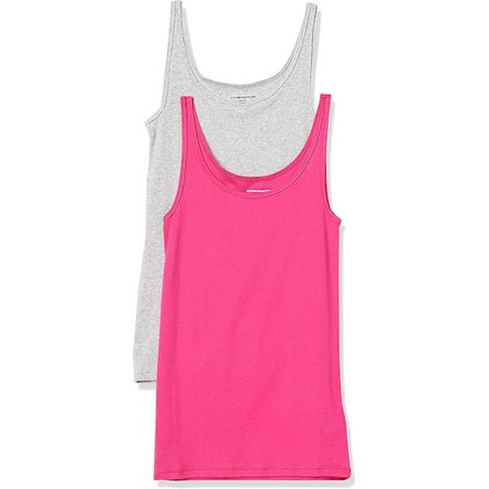 Kvinnors Slim-fit Tunn Rem Vest, 2-pack