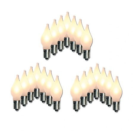 21 LED-lamppua adventtikynttelikköön, virtaa säästävät E10 Uni 10-55V