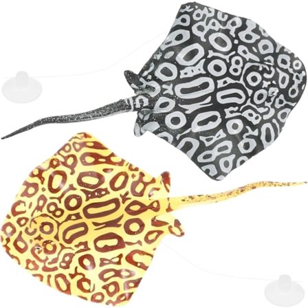 Barnfiskeleksak 2 st Simuleringsdjävulsfisk Badkar Badleksaker Havsdekoration