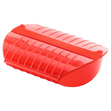 Lékué Ångkokare till mikrovågsugn, röd | Matlagning > Kokkärl & Stekpannor > Ångkokare | Bagaren och Kocken