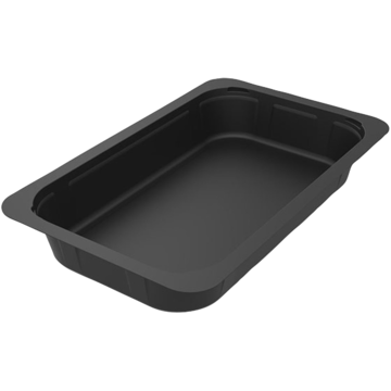 Menuform 1/4GN Svart 1-Fag*