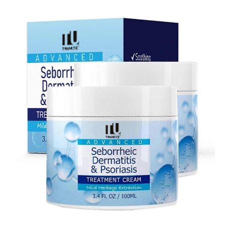 1-3X Seborreisk eksem krem, hodebunnsbehandling for psoriasis og follikulitt, lindrende tørr kløende hodebunn