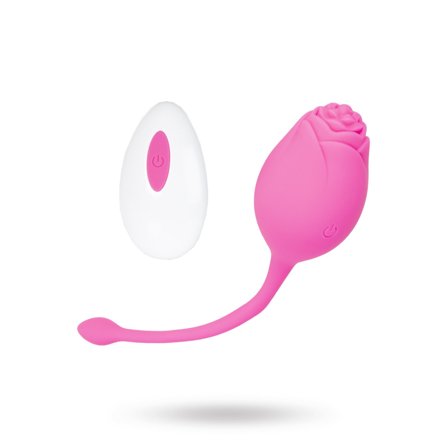 The Rose - Vibrating Egg - Pink - Vuxen.se - Appstyrd & fjärrstyrd sexleksaker, vibrator