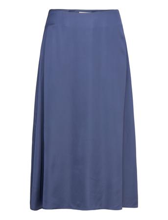 Woven Skirts Knälång Kjol Blue Marc O'Polo