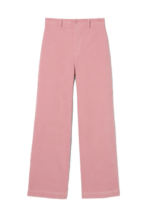 Carin Wester Vida manchesterbyxor med hög midja IKA Byxor Rosa 44