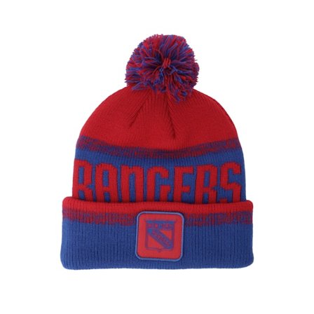 Fanatics - NHL Red pom Beanie - New York Rangers Thrive Deep Royal/Red Pom @ Hatstore