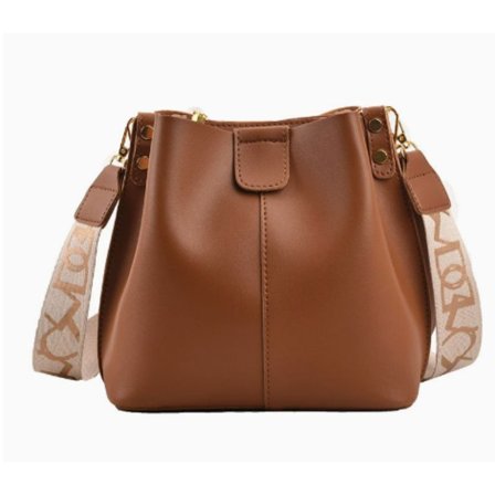 Dam Liten PU Läder Axelväska Hink Messenger Väska Casual Högkvalitativ Mode Handväska_tfrf