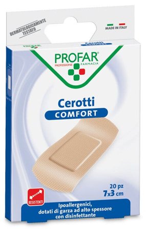 Comfort cerotto grande 7x3 cm profar 20 pezzi