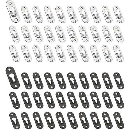 Metal Keyhole Hangers 60 kappaletta Kuvakehyksen lukko Metal Keyhole Hangers Keyhole Hanger Keyhole Kiinnikkeet Metalli Maalaus Kiinnikkeet