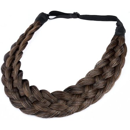 5-tråds syntetisk flettehårbøyle - Tykke brede fletter