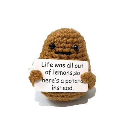 Rolig positiv potatisstickad potatisdocka 4 4