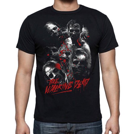 Walking dead stil T-shirt - Klassisk Zombie Horrror