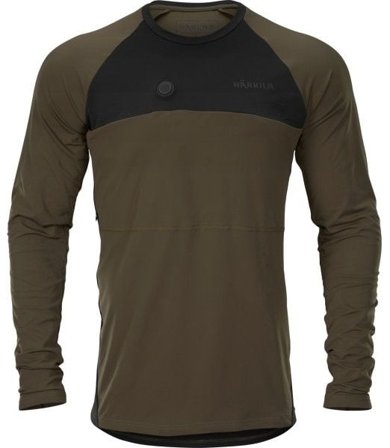 Härkila Heat L/S T-Shirt Willow Green/Black
