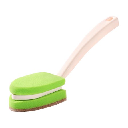 Sisal Sponge Pot Borste Långt skaft kopp Flaska Scrubber Rengöring Köksförråd