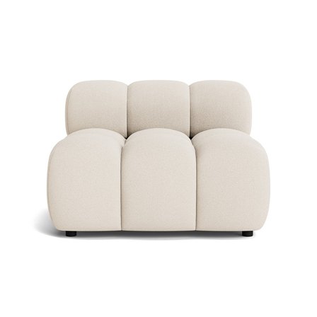 Puffy 1 personers modul - Loop Creme - 95x95x64 - Sofa