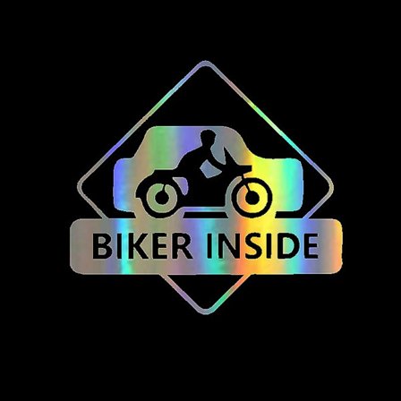 Motorcykeldekal Respekt För Motorcyklister Och Motorcyklist Ombord Reflekterande Bildekaler Moto Auto Dekal Rolig Jdm Vinyl På Bil Styling - Dekaler &