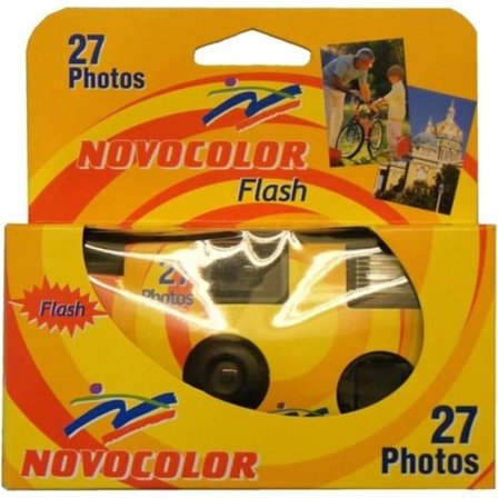 Engångskamera NOVOCOLOR Shot blixt 400 iso - 27 exponeringar