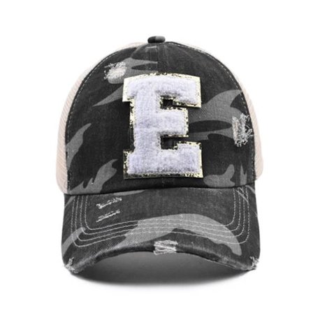 Utomhus Camouflage Baseball Cap Alfabetet Cap bokstaven Hatt