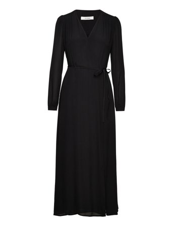 Wrap Dress Black IVY OAK