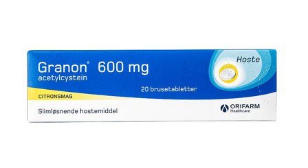 Granon Brusetabletter 600 mg 20 stk, Medicin & Pleje, Håndkøbsmedicin, Forkølelse