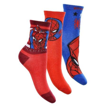 3-pack Spider-man Strumpor Röd/blå/randig Multicolor 31/34