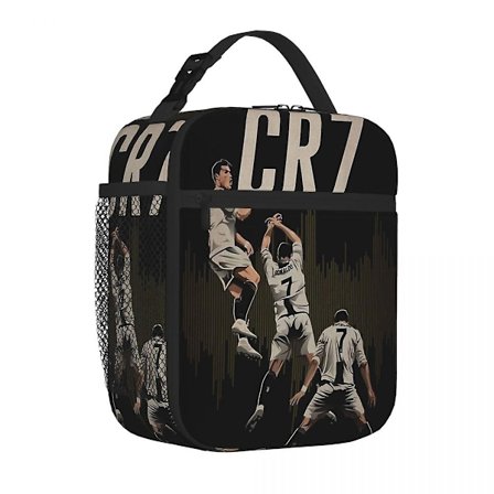 Cristiano Ronaldo Cr7 Isoleret Madpakke Køletaske Madkasse Isoleret Madkasse Madtaske til Kvinder Børn Skole - Perfekt
