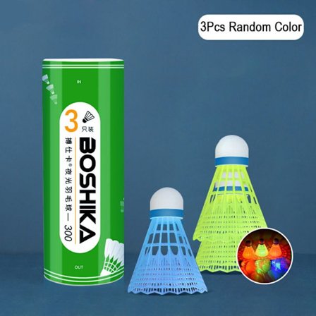 2/3/4/8 stk LED badmintonbold badminton fjerbolde 3 stk 3 stk