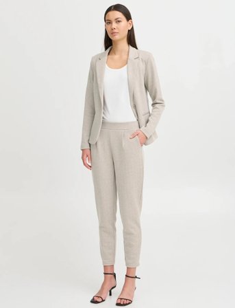 ICHI Ihkate Jacquard Pa8 - Cream - L